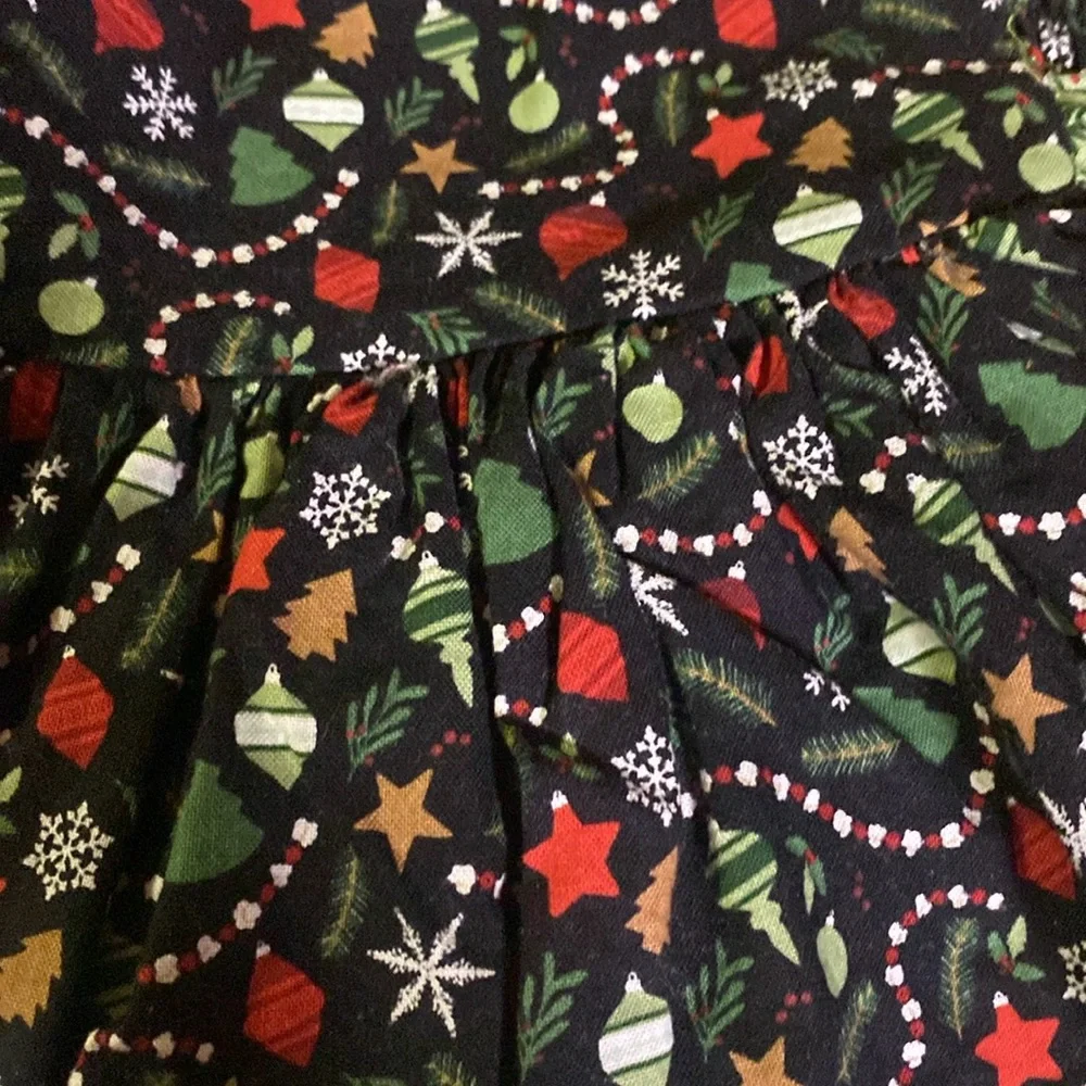 Ricrac 18 months Christmas dress with bloomers with tie on back great condition